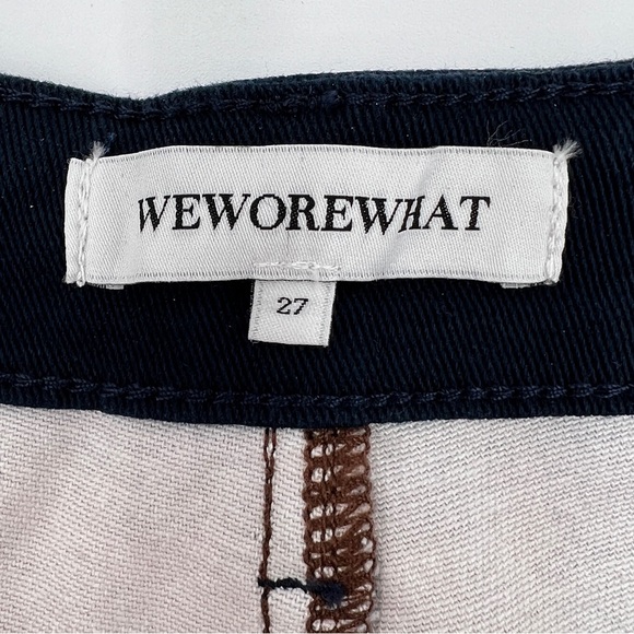 WEWOREWHAT - Color Block Icon Jeans - Picture 7 of 15